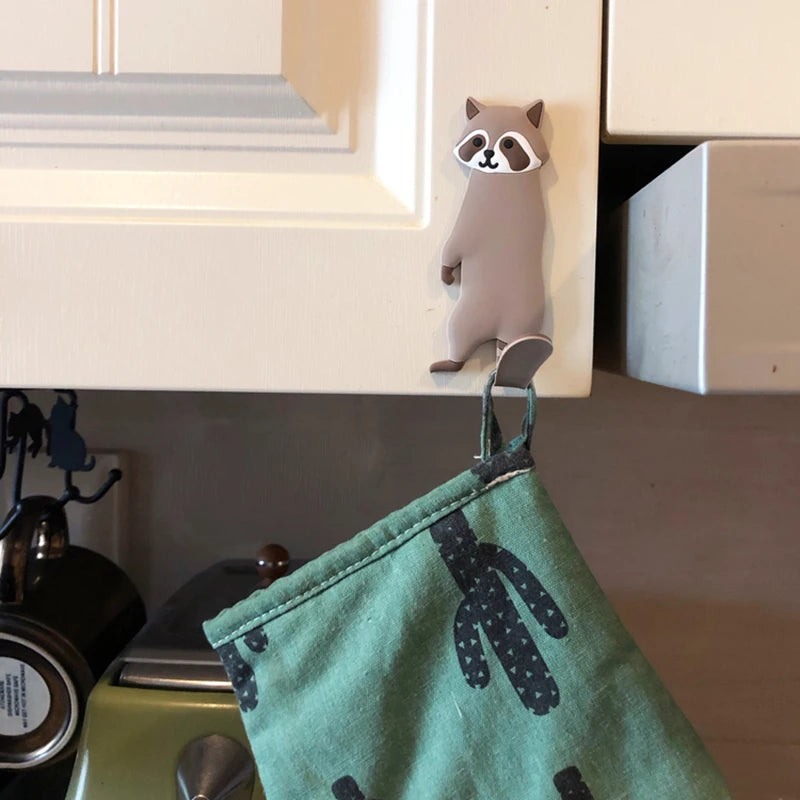 Animal Adhesive Wall Hooks — Removable Home Decor