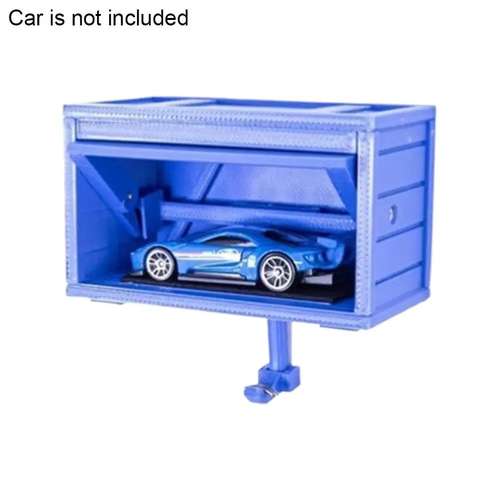 Miniature Garage Key Holder — Wall-Mounted with Opening Door