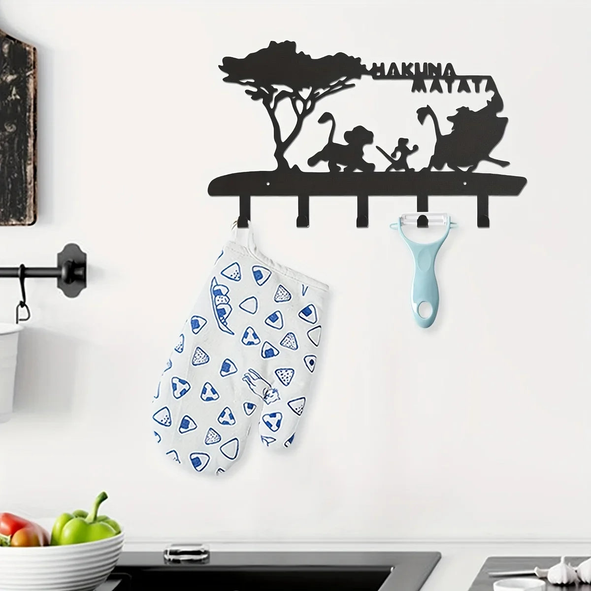 Decorative Metal Key Hooks — Wall Mounted Organizer