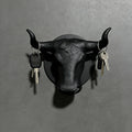 Bull Head Key Hook — Sculptural Wall Decor