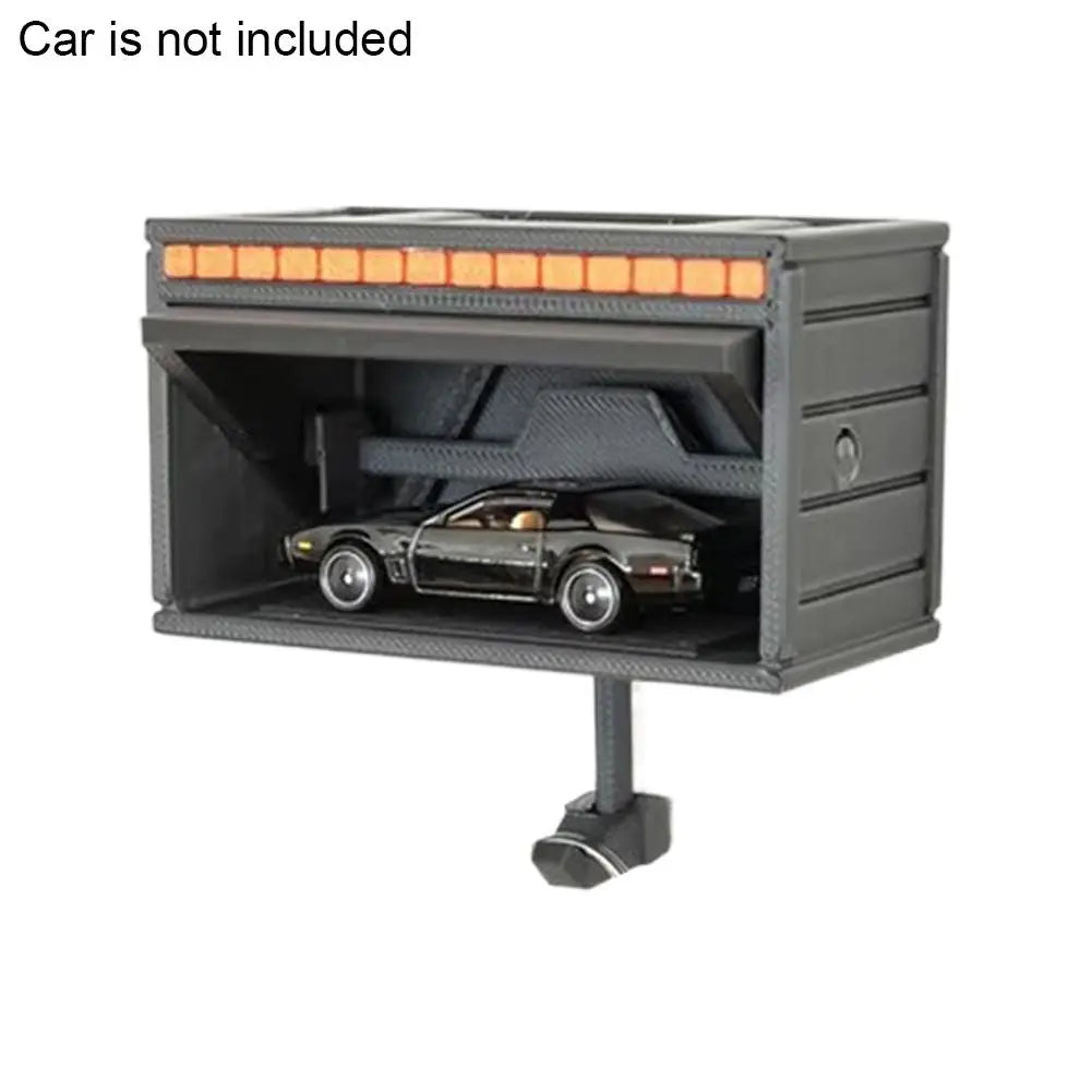 Miniature Garage Key Holder — Wall-Mounted with Opening Door