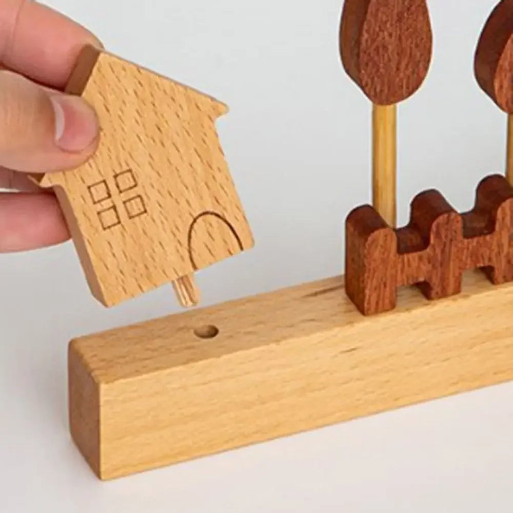 Rabbit Key Holder — Decorative Wooden Wall Hook