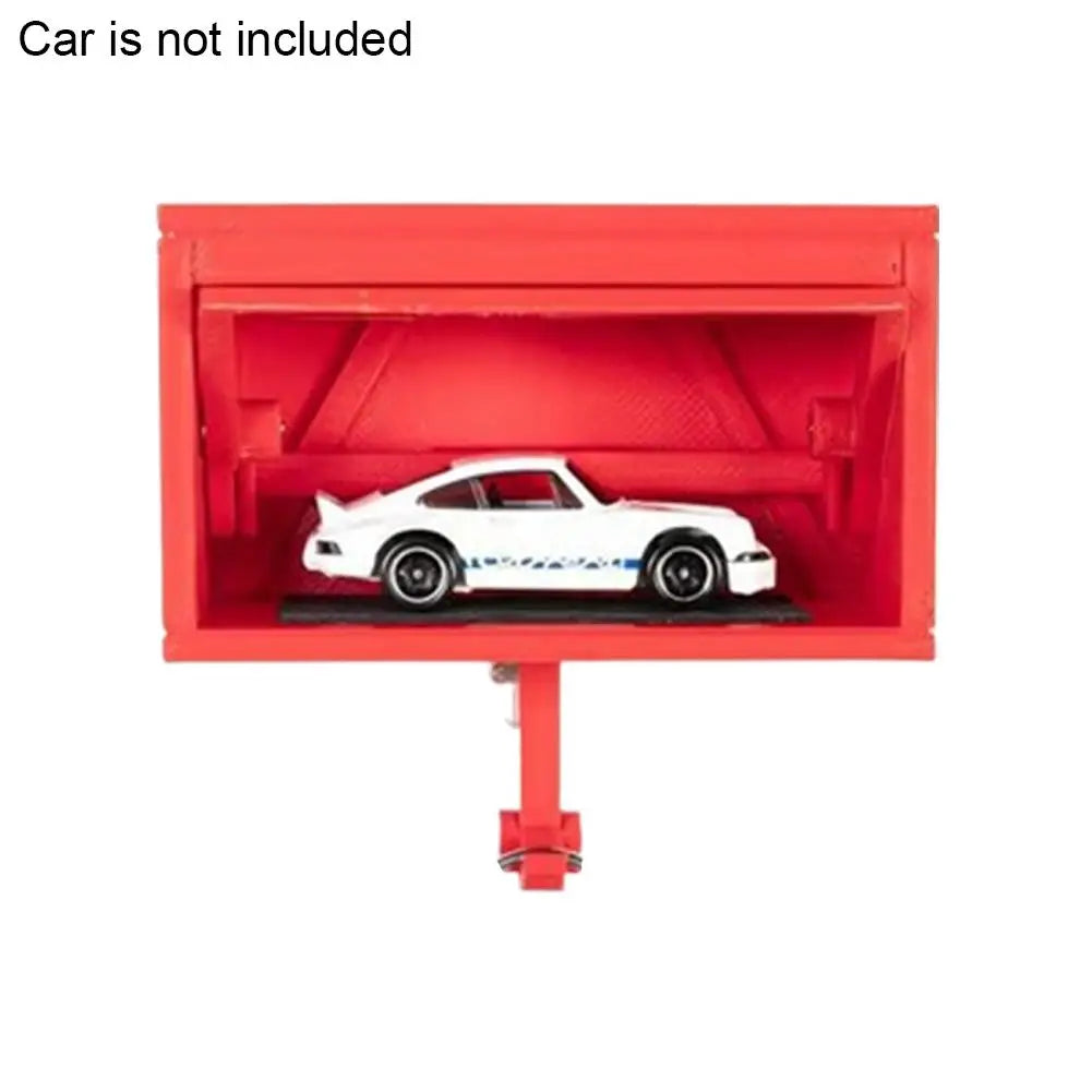 Miniature Garage Key Holder — Wall-Mounted with Opening Door
