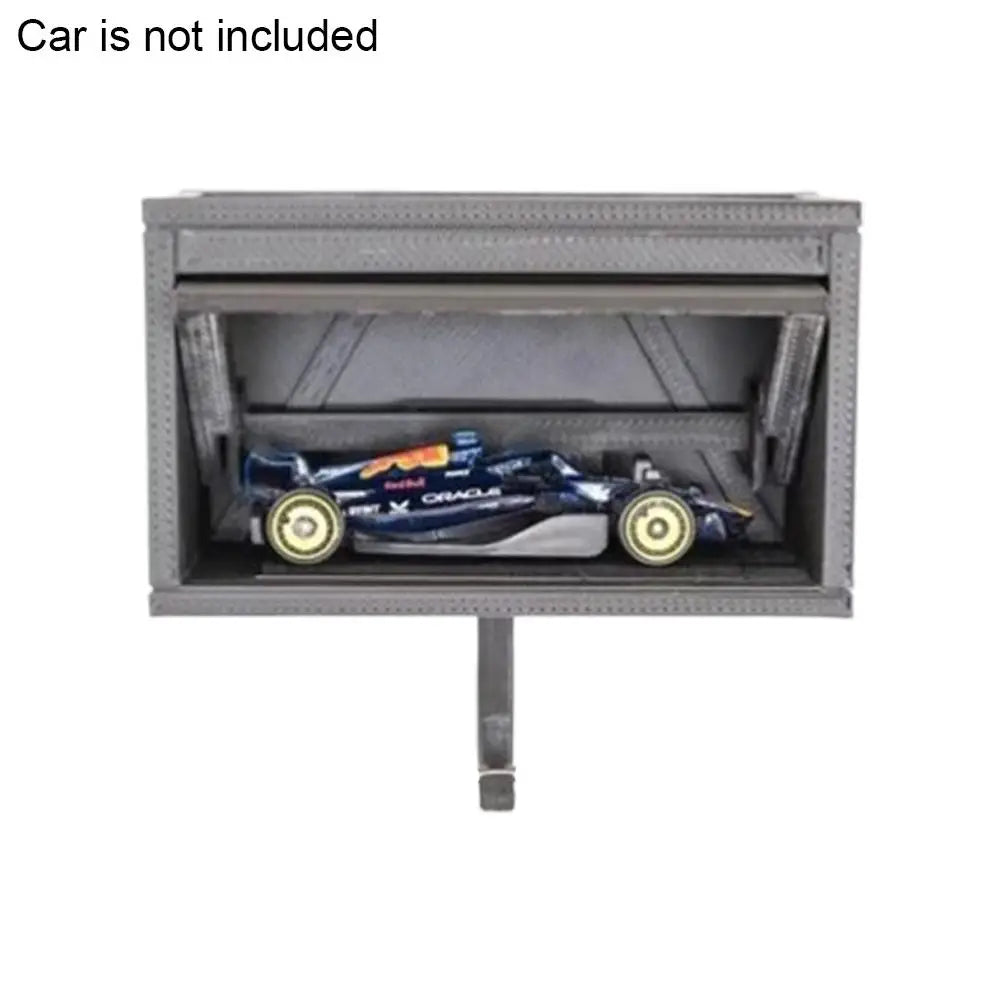 Miniature Garage Key Holder — Wall-Mounted with Opening Door